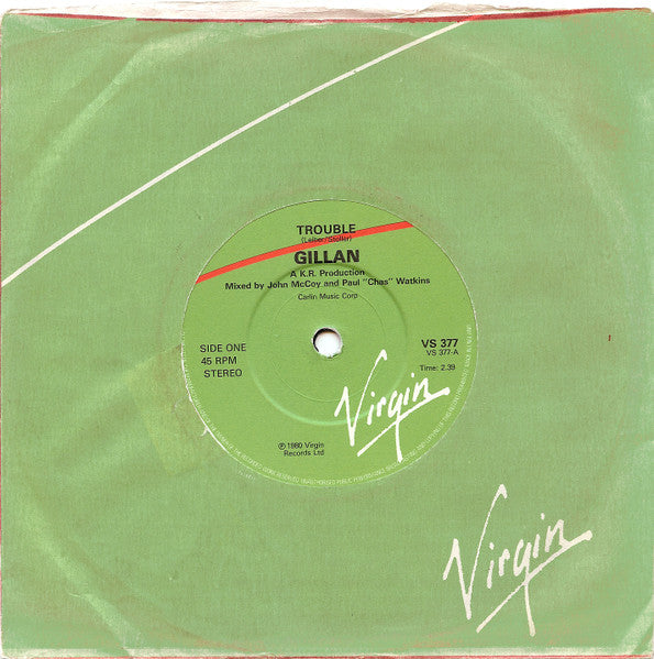 Gillan : Trouble (7", Single)