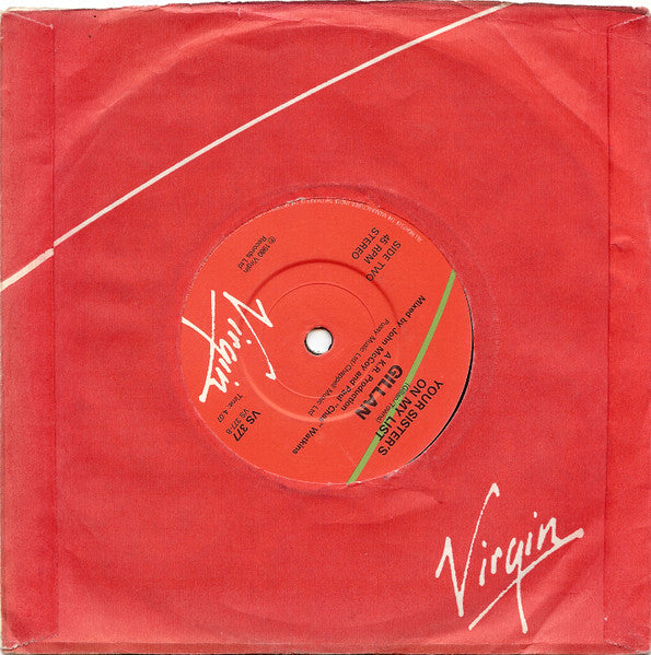 Gillan : Trouble (7", Single)