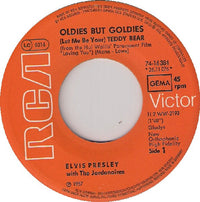 Elvis Presley With The Jordanaires : Teddy Bear / Loving You (7", Mono, RE)