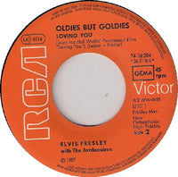 Elvis Presley With The Jordanaires : Teddy Bear / Loving You (7", Mono, RE)