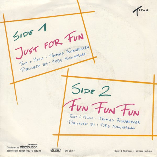 Fun Gang : Just For Fun (7", Single)