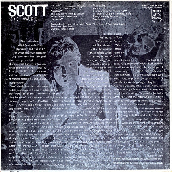 Scott Walker : Scott (LP, Album)