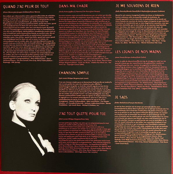 Patricia Kaas : Dans Ma Chair (LP, Album, Ltd, Num, RE, Cry)