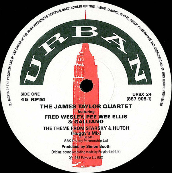 The James Taylor Quartet Featuring Fred Wesley, Pee Wee Ellis & Galliano : The Theme From Starsky & Hutch / Indian Summer (12", Single)