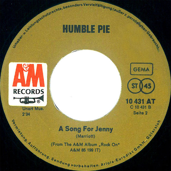 Humble Pie : I Don't Need No Doctor (7", Single)
