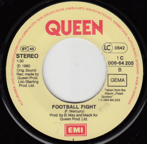 Queen : Flash (7", Single, Que)