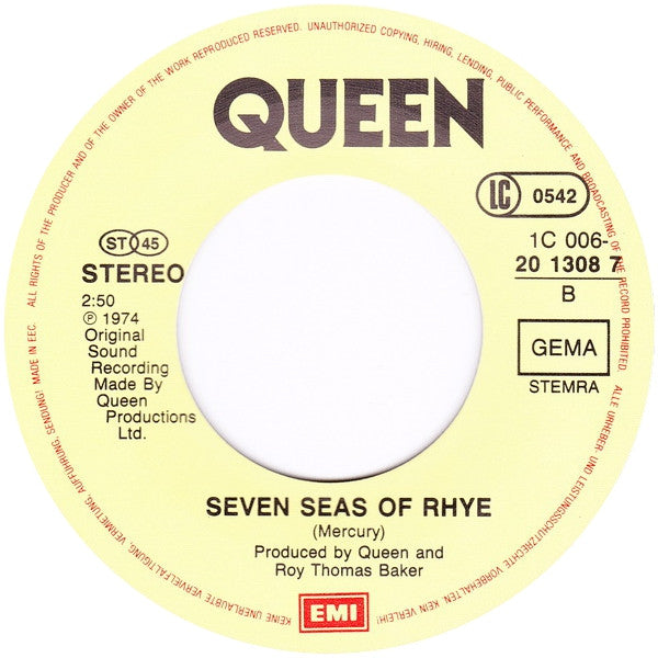 Queen : Friends Will Be Friends (7", Single)