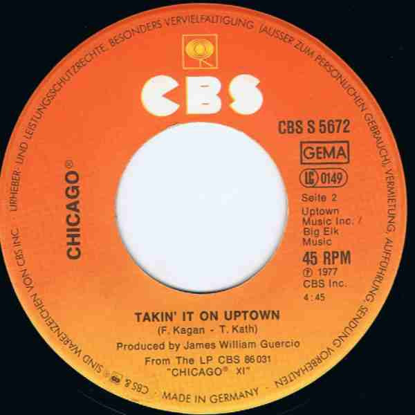 Chicago (2) : Baby, What A Big Surprise (7", Single)