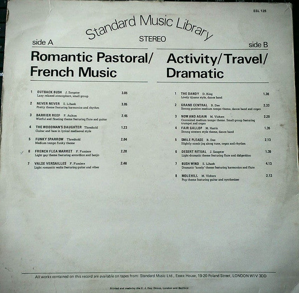 Various : Activity/Travel/Dramatic (LP)