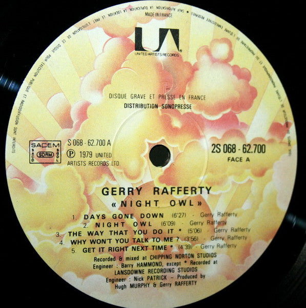 Gerry Rafferty : Night Owl (LP, Album)