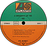 Yes : 2 Originals Of Yes (2xLP, Album, Comp, Gat)