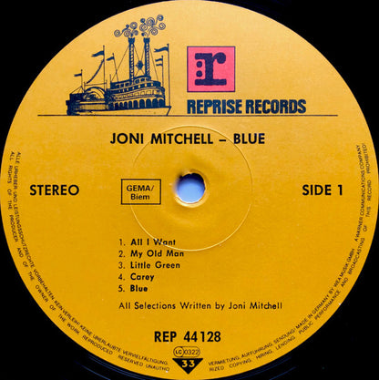 Joni Mitchell : Blue (LP, Album, RE)