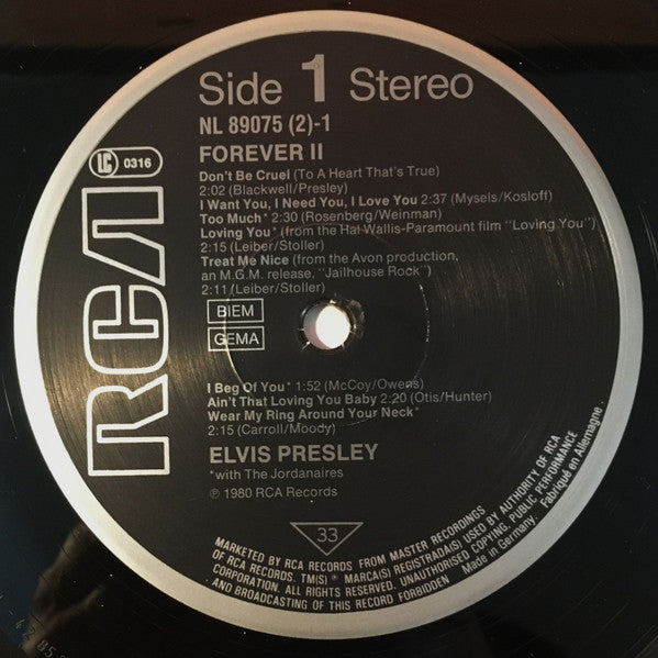 Elvis Presley : Elvis Forever Volume 2 (2xLP, Comp, RE)