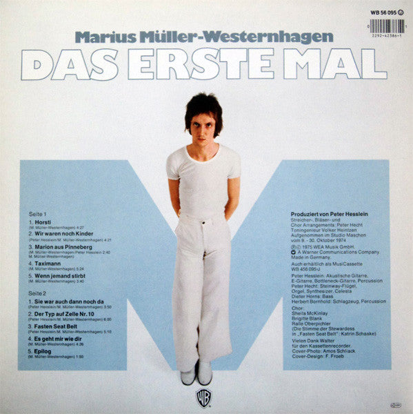Marius Müller-Westernhagen : Das Erste Mal (LP, Album, RP)