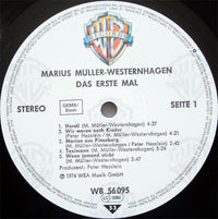 Marius Müller-Westernhagen : Das Erste Mal (LP, Album, RP)