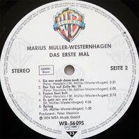 Marius Müller-Westernhagen : Das Erste Mal (LP, Album, RP)