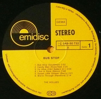 The Hollies : Bus Stop (LP, Comp)