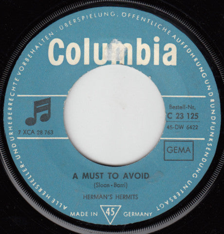 Herman's Hermits : A Must To Avoid (7", Single)
