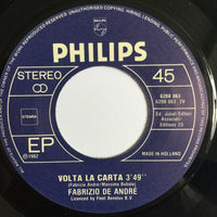 Fabrizio De André : Andrea / Volta La Carta (7", Single)
