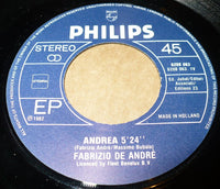 Fabrizio De André : Andrea / Volta La Carta (7", Single)
