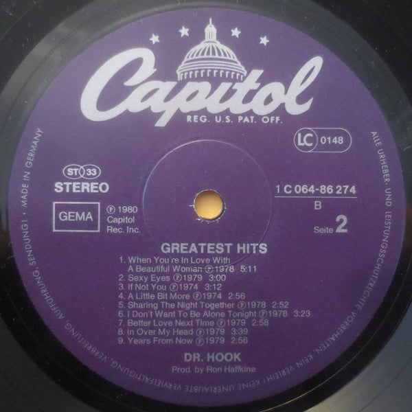 Dr. Hook : Greatest Hits (LP, Comp)