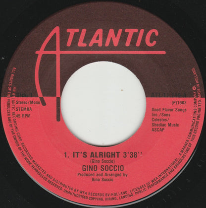 Gino Soccio : It's Alright (7", Single)