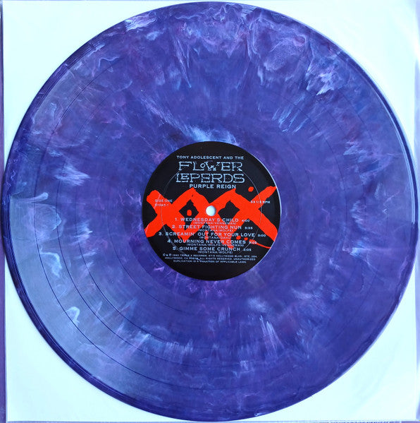 Tony Adolescent And The Flower Leperds* : Purple Reign (LP, Album, Ltd, Num, Pur)