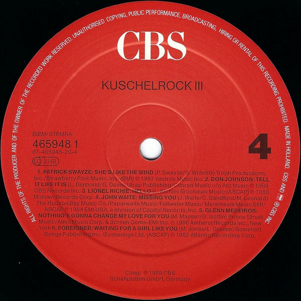 Various : Kuschelrock 3 (3xLP, Comp)