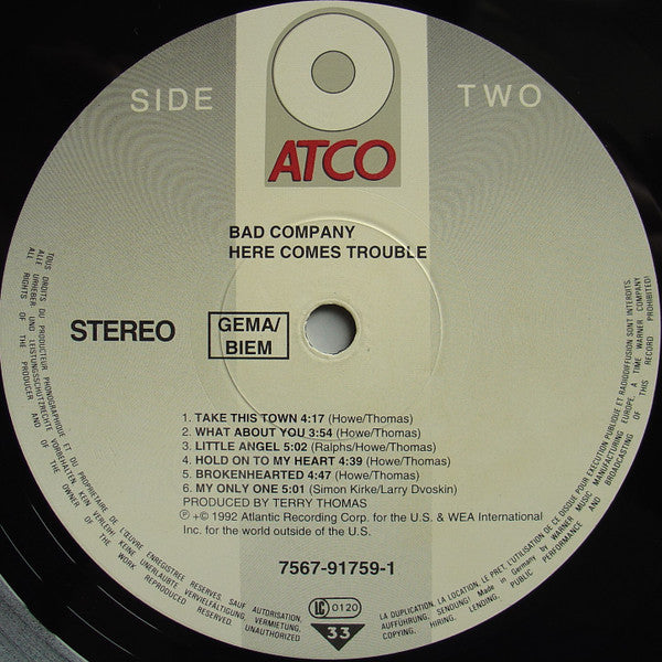 Bad Company (3) : Here Comes Trouble (LP, Album)