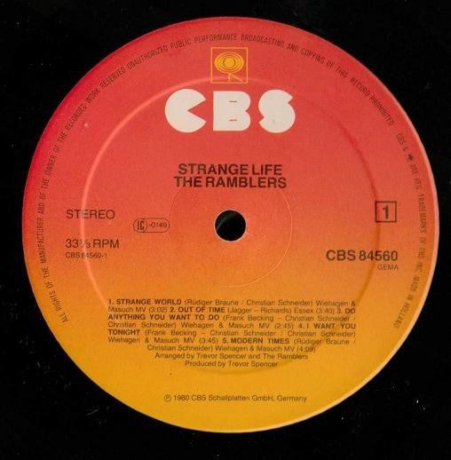 The Ramblers* : Strange Life (LP, Album)