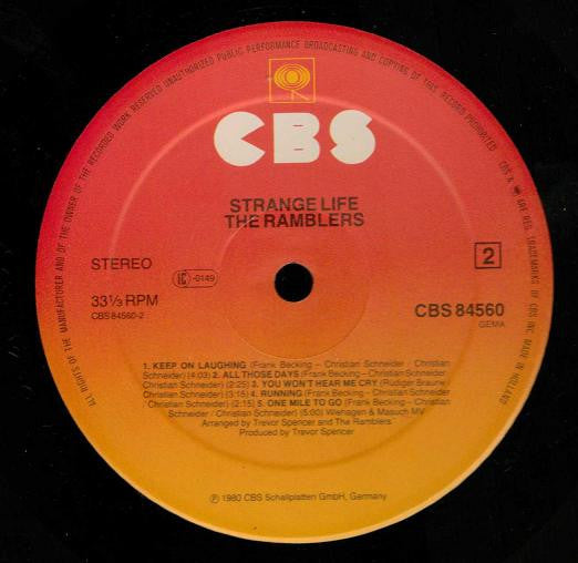 The Ramblers* : Strange Life (LP, Album)