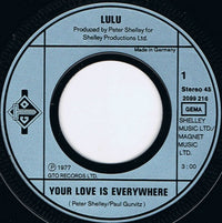 Lulu : Your Love Is Everywhere (7", Single)