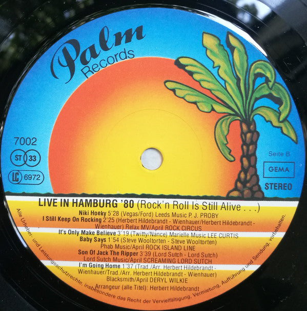 Various : Live In Hamburg '80 (Rock'n'Roll Is Still Alive...) (LP, Album)