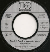 Soul II Soul : Keep On Movin (7", Single)