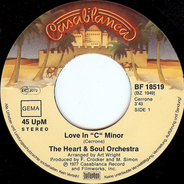 The Heart And Soul Orchestra : Love In C Minor (7", Single)