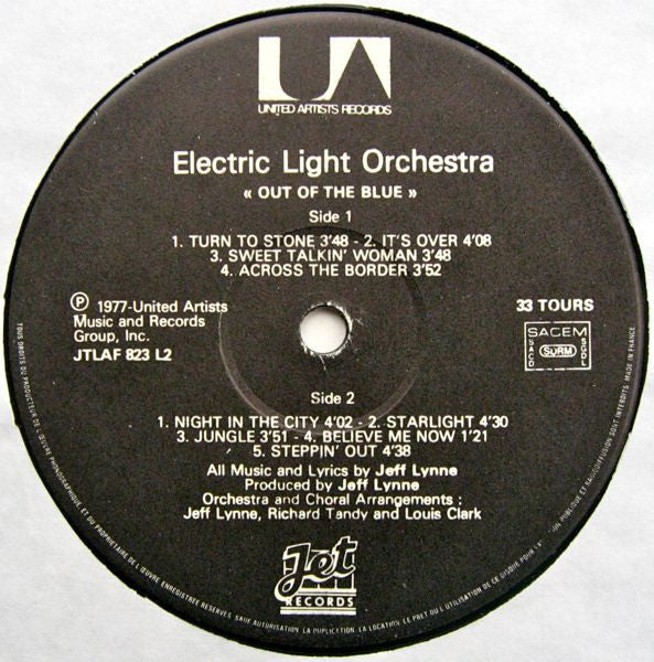 Electric Light Orchestra : Out Of The Blue (2xLP, Album, Gat)