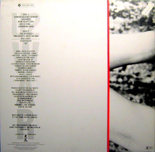 U2 : War (LP, Album, RE, Gat)
