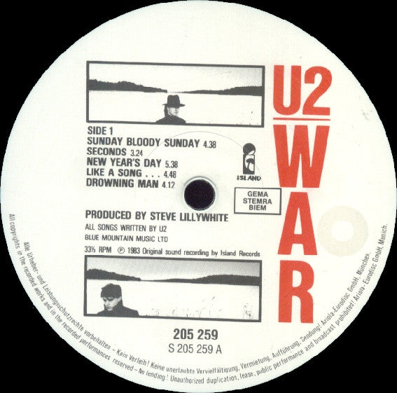 U2 : War (LP, Album, RE, Gat)