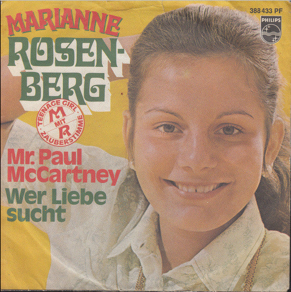 Marianne Rosenberg : Mr. Paul McCartney / Wer Liebe Sucht (7", Single, Mono)