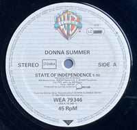 Donna Summer : State Of Independence (Long Version) (12", Ltd, RP)