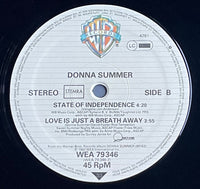 Donna Summer : State Of Independence (Long Version) (12", Ltd, RP)