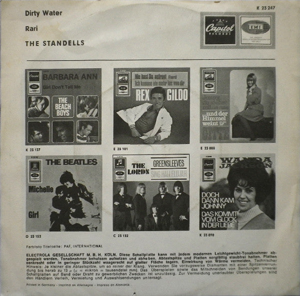 The Standells : Dirty Water (7", Single)