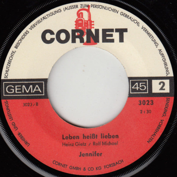 Jennifer (35) : Nur Nicht Nervös Werden (7", Single, Mono)