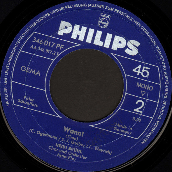 Heidi Brühl : Weiter Dreht Sich Unsre Welt (7", Single, Mono)