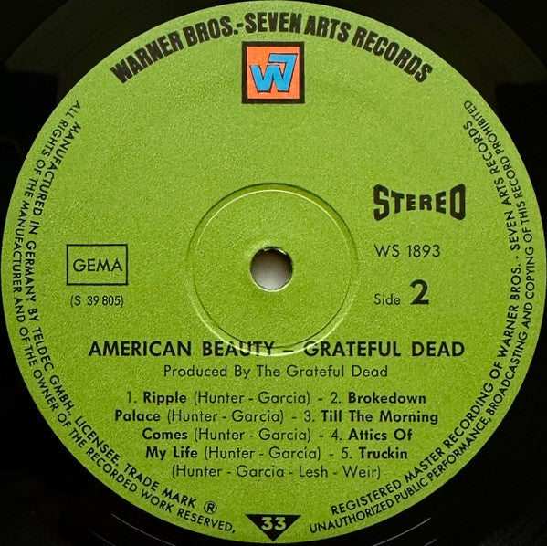 The Grateful Dead : American Beauty (LP, Album)