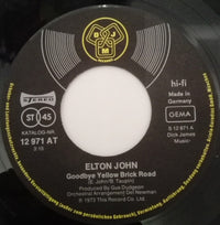 Elton John : Goodbye Yellow Brick Road / Screw You (7", Single)