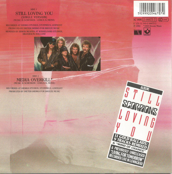Scorpions : Still Loving You (Remix) (7", Single)