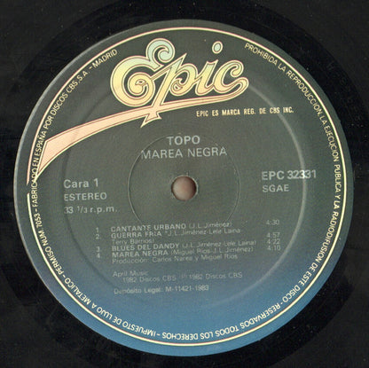 Topo (5) : Marea Negra (LP, Album, RE)
