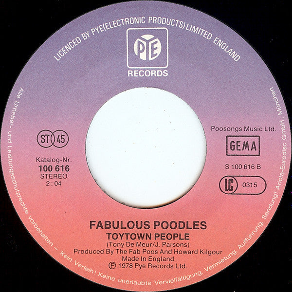 Fabulous Poodles : Workshy (7", Single)