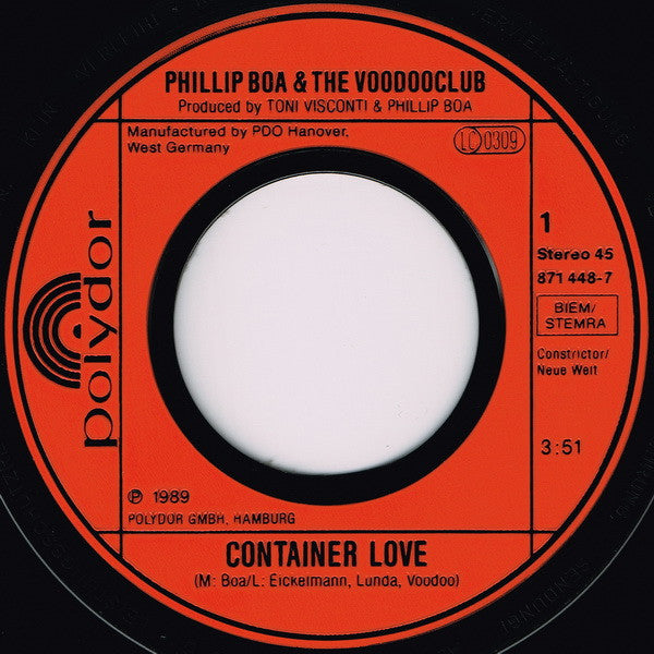 Phillip Boa And The Voodooclub* : Container Love (7", Single)
